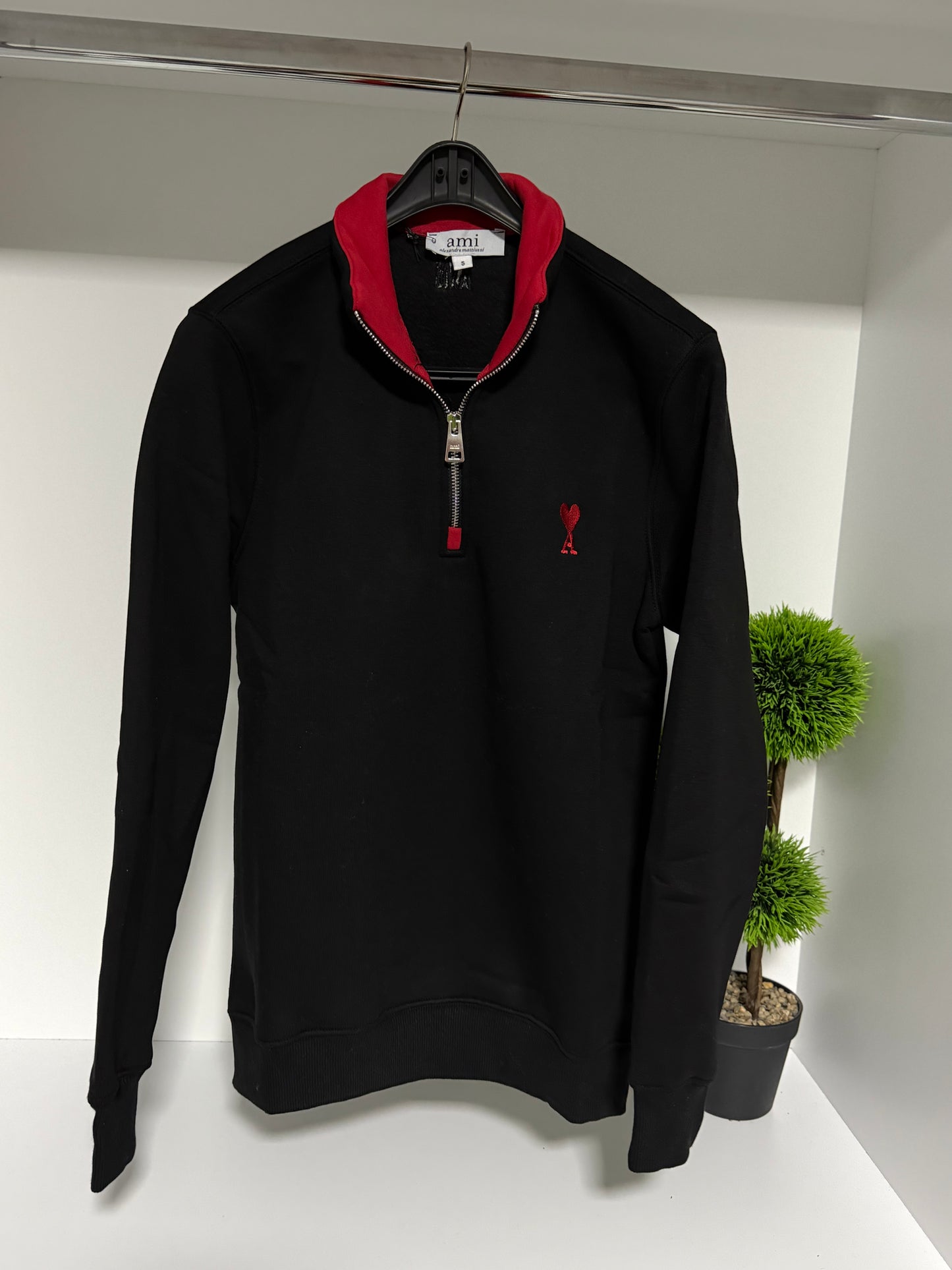 Ami Half-Zip duks