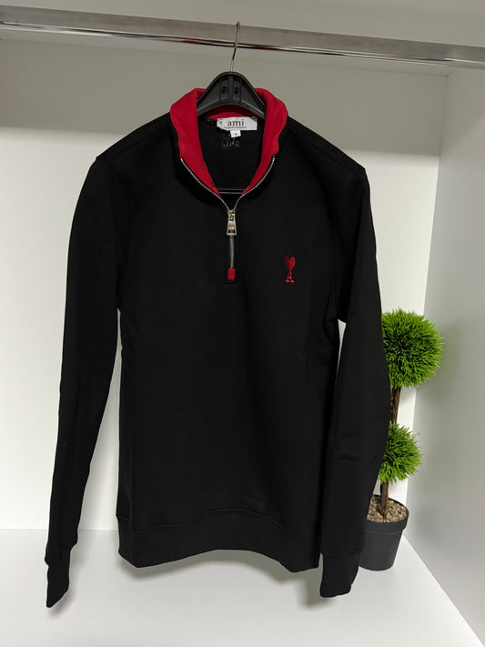Ami Half-Zip duks